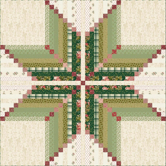 Laundry Basket Quilts Virginia Star Quilt Pattern Finished Size: 56"x56"