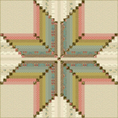 Laundry Basket Quilts Virginia Star Quilt Pattern Finished Size: 56"x56"