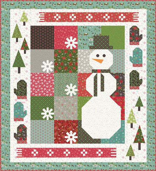 Anka's Treasures Winter Wonder Sampler Quilt Pattern Finished Size: 66"x73"