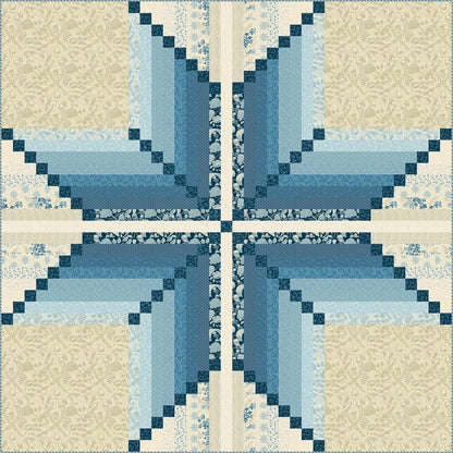 Laundry Basket Quilts Virginia Star Quilt Pattern Finished Size: 56"x56"