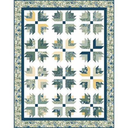 The Tipsy Needle Twisted Tulip Quilt Pattern Finished Size: 72"x88"