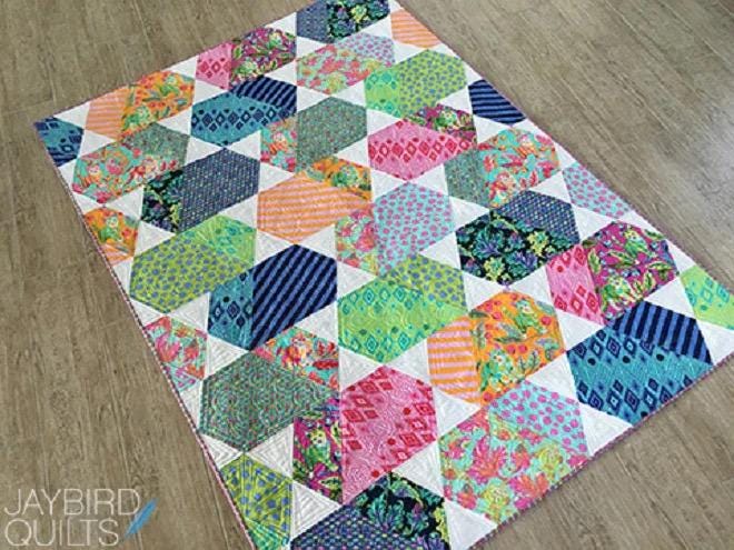 Jaybird Quilt Comet Quilt Pattern - 5 Size Variations Per Pattern