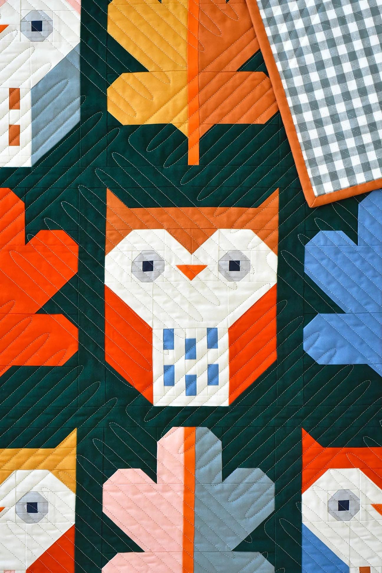 Pen + Paper Patterns Night Owl Quilt Pattern - 2 Size Variations Per Pattern (Optional Fineline Glue Tip Sets Available)