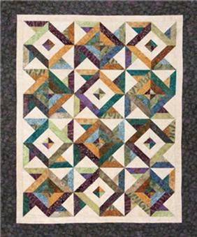 Cozy Quilt Designs Spin Cycle Quilt Pattern - 5 Size Variations Per Pattern