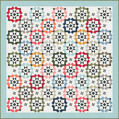 Lella Boutique Glam Squad Quilt Pattern Finished Size: 74.5"x74.5" #234