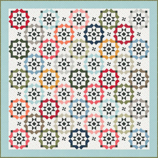 Lella Boutique Glam Squad Quilt Pattern Finished Size: 74.5"x74.5" #234