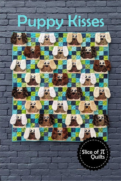 Slice of Pi Quilts Puppy Kisses Quilt Pattern - 3 Size Variations Per Pattern