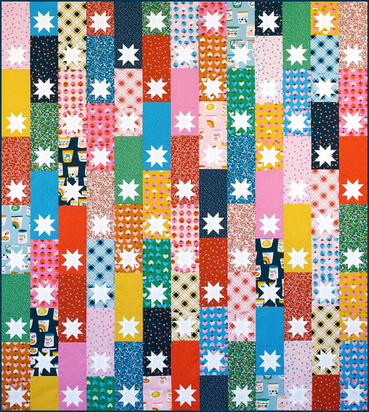 Modernly Morgan Starlets Quilt Pattern - 4 Size Variations Per Pattern MM-017
