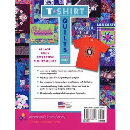 AQS Publishing Martha Deleonardis T-Shirt Quilts Made Easy Pattern Book (Softcover)