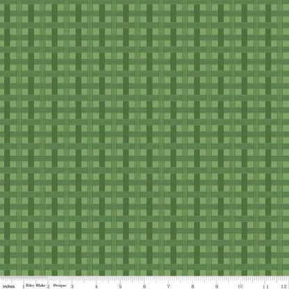 Riley Blake Jennifer Long To Grandmother's House Fabric Collection Basket Weave on Grass Premium 100% Cotton Quilt Shop Quality Fabrics