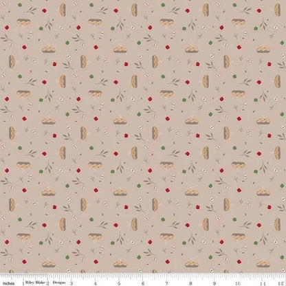 Riley Blake Jennifer Long To Grandmother's House Fabric Collection Grandma's Apple Pie on Harvest Premium 100% Cotton Fabrics