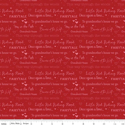 Riley Blake Jennifer Long To Grandmother's House Fabric Collection Little Red Storybook on Berry Premium 100% Cotton Fabrics
