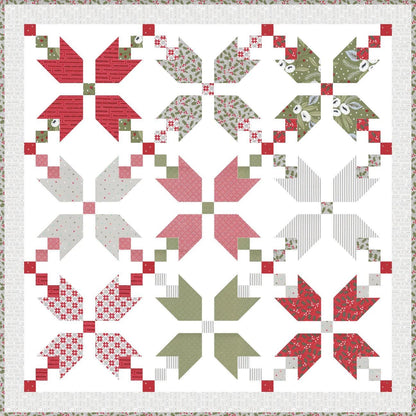 Lella Boutique Figgy Pudding Quilt Pattern Finished Size: 70.5"x70.5" #202