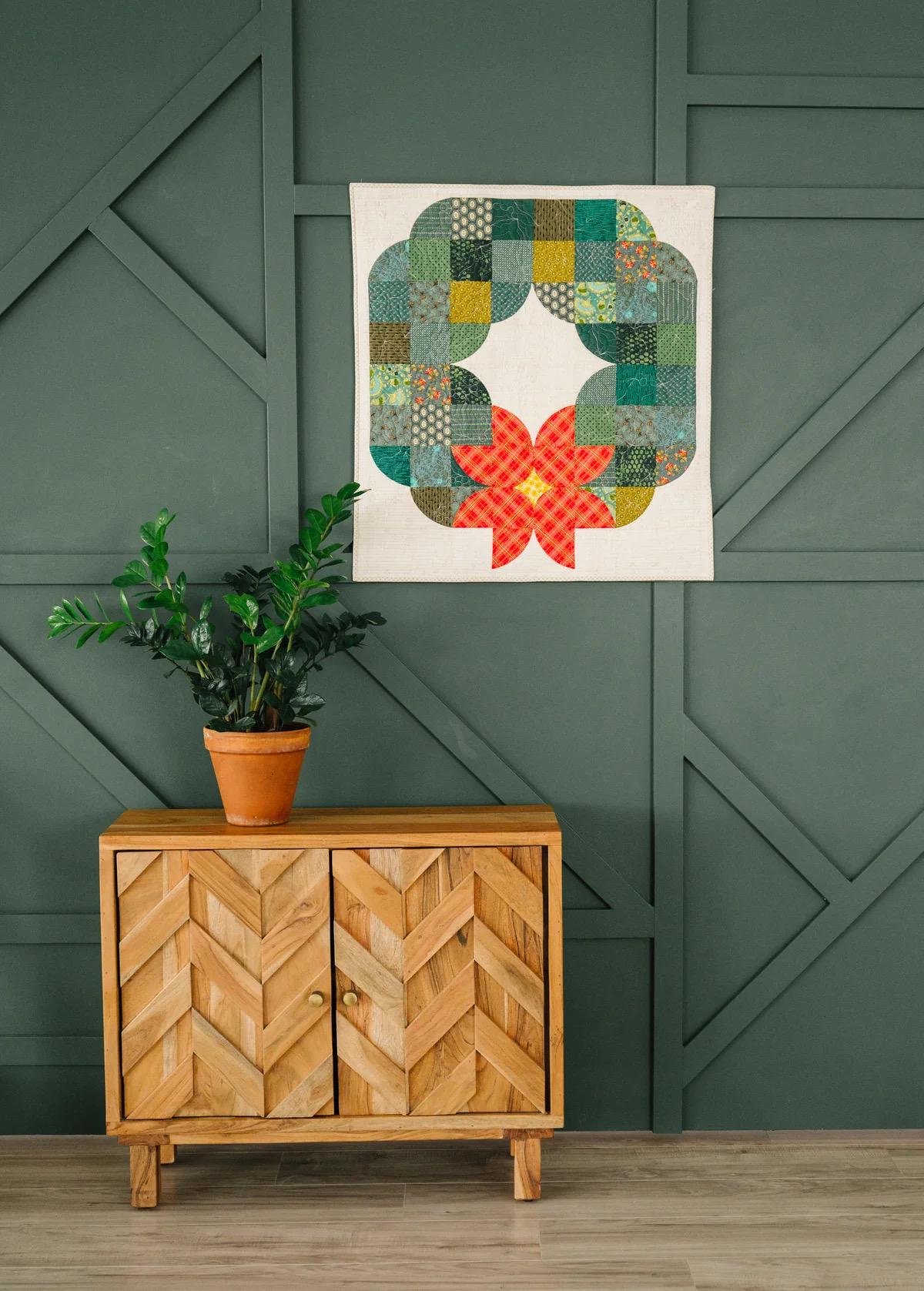 Sew Kind of Wonderful Posh Wreath Quilt Pattern Finished Size: 30"x34"