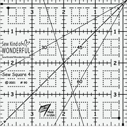 Sew Kind of Wonderful Quittles Unicorn Magic Quilt Pattern Finished Size: 56"x56"