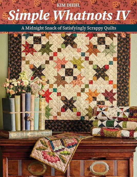 C&T Publishing Kim Diehl Simple Whatnots IV Pattern Book - A Midnight Snack of Satisfying Scrappy Quilts (Softcover)