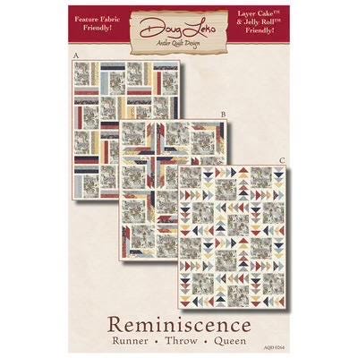 Doug Leko Antler Quilt Designs Reminiscence Quilt Pattern - 3 Size Variations Per Pattern
