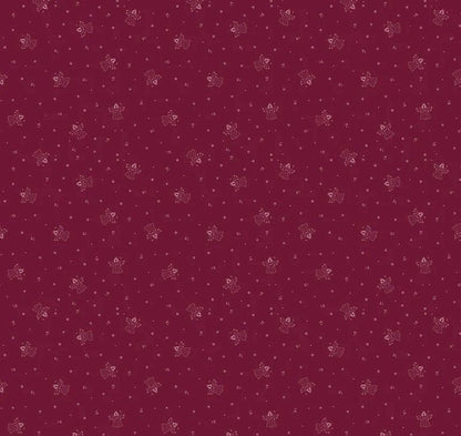 LAST BOLT! Riley Blake Silent Night Fabric Collection Choir of Angels on Berry