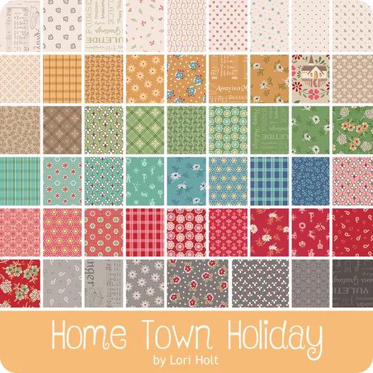 Riley Blake Lori Holt Home Town Holiday Fabric Collection 2.5" Rolie Polie
