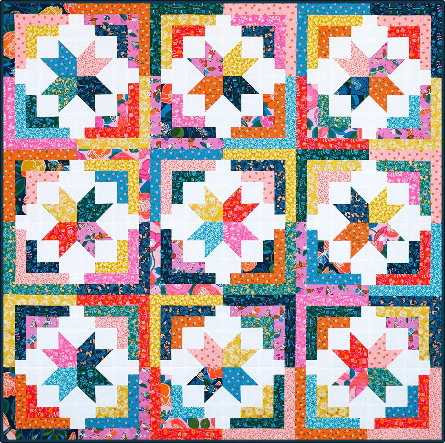 Modernly Morgan Cozy Cabin Quilt Pattern - 3 Size Variations Per Pattern MM-013