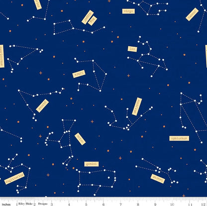 SHIPPING NOW!! Riley Blake Outer Space by NASA Fabric Collection Constellations on Navy