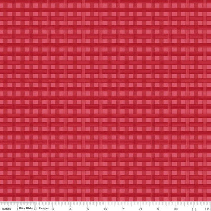 Riley Blake Jennifer Long To Grandmother's House Fabric Collection Basket Weave on Berry Premium 100% Cotton Quilt Shop Quality Fabrics