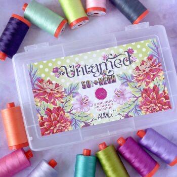 Aurifil Tula Pink Untamed 12 Large Spool Thread Set 50WT (Large Spool 1422YDS)