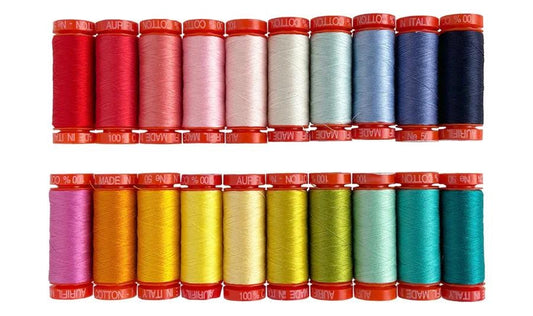 Aurifil Tula Pink Besties 20 Small Spool Thread Set 50WT (Small Spool 220YDS)