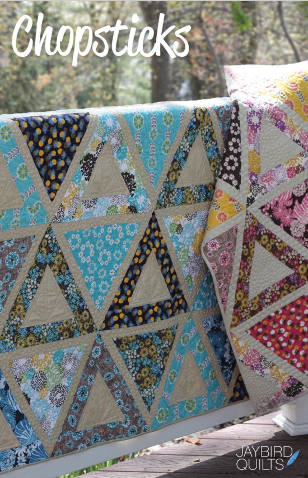Jaybird Quilt Chopsticks Quilt Pattern - 4 Size Variations Per Pattern