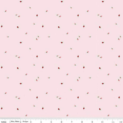 Riley Blake Jennifer Long To Grandmother's House Fabric Collection Bit of Berries on Pink Premium 100% Cotton Quilt Shop Quality Fabrics