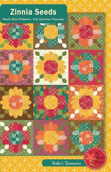 Riley Blake Zinnia Seeds Quilt Kit Featuring Danelys Sidron Wanderlust Fabric Collection Finished Size: 57"x76"