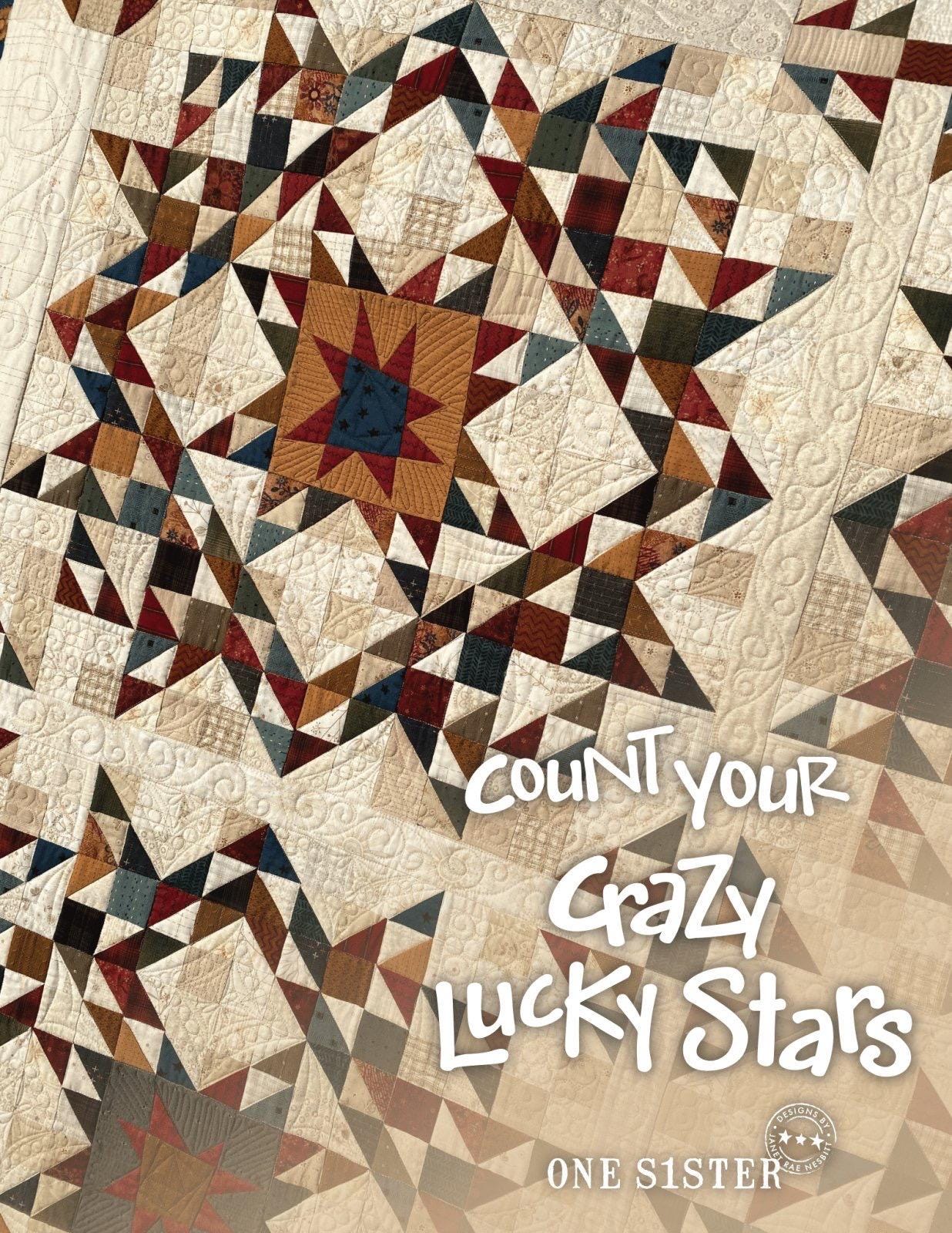 One Sister Count Your Crazy Lucky Stars Quilt Pattern Book (Softcover)