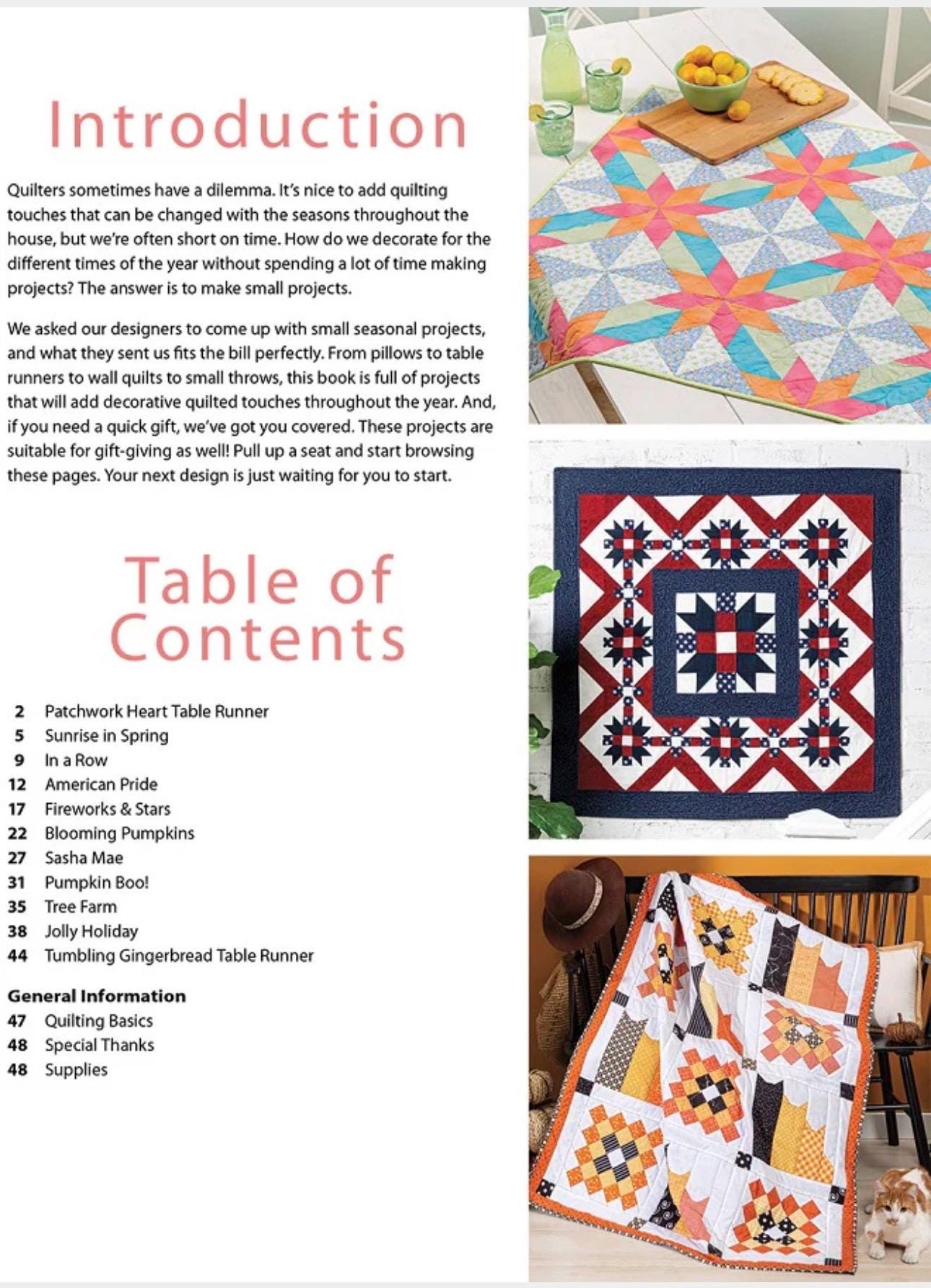 Annie's Quilting Quilted Projects for All Seasons Pattern Book - 11 Great Designs to Stitch All Year Long (Softcover) A141528
