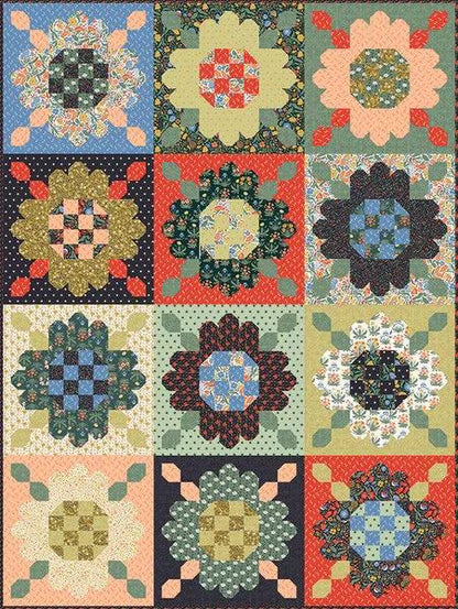 Riley Blake Zinnia Seeds Quilt Kit Featuring Danelys Sidron Wanderlust Fabric Collection Finished Size: 57"x76"