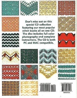 Annie's Crochet 500+ Crochet Stitches Pattern Book with CD - Over 500 Crochet Stitches Per Book (Softcover)