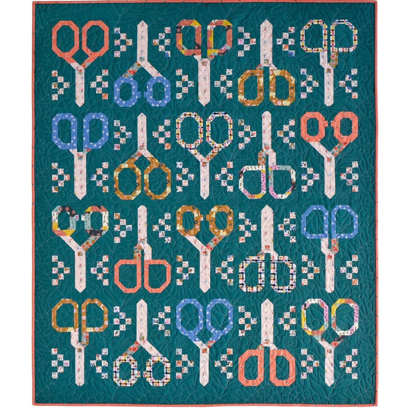 Pen + Paper Patterns Stay Sharp Quilt Pattern Finished Size: 58"x67.5” (Optional Fineline Glue Tip Sets Available)