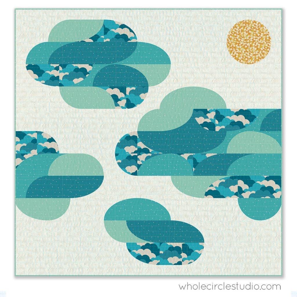 Whole Circle Studio Big Island Sky Quilt Pattern - 4 Size Variations Per Pattern