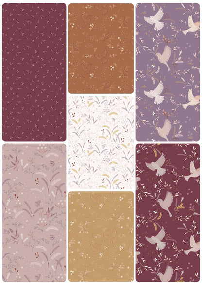 LIMITED EDITION Pen + Paper Patterns Sparrows Quilt Kit Featuring Lewis & Irene Meadowside Fabric Collection Finished Size: 65.5”x71”