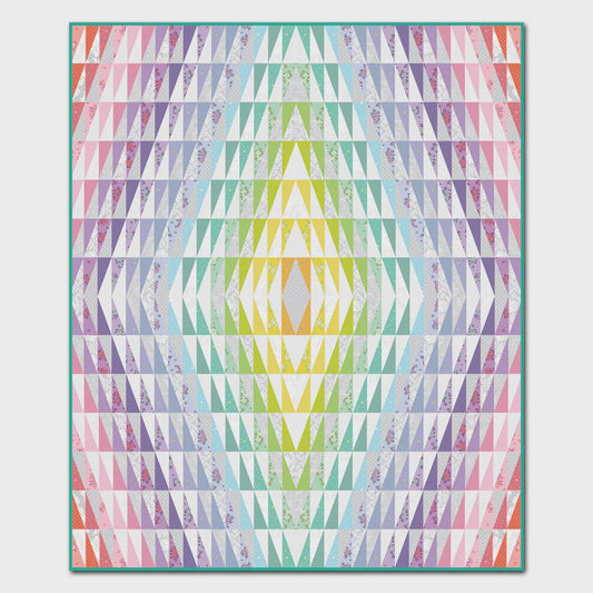 Sew Kind of Wonderful Tripping Out Quilt Pattern Finished Size: 64"x84"