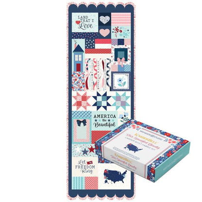 Kimberbell Star Spangled Beauty Ladder Quilt Collection (Options: Machine Embroidery CD, Embellishment Kit, Fabric Kit, and Thread Set)