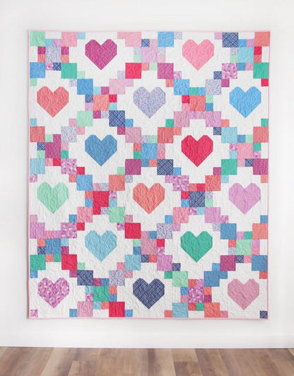 Cluck Cluck Sew Heartsy Quilt Pattern - 5 Size Variations Per Pattern CCS #205