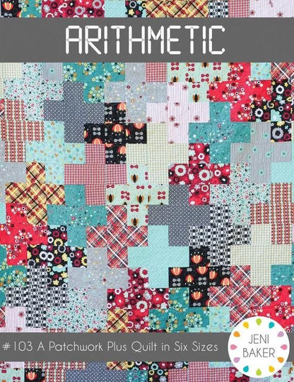 Jeni Baker Arithmetic Quilt Pattern -6 Size Variations Per Pattern