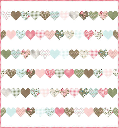 Lella Boutique Love Day Quilt Pattern Finished Size 72.5"x78.5" LB223