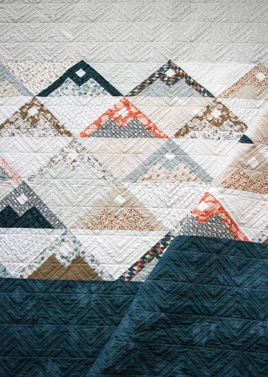 Lella Boutique Mountainside Quilt Pattern Finished Size 68"x72" LB196