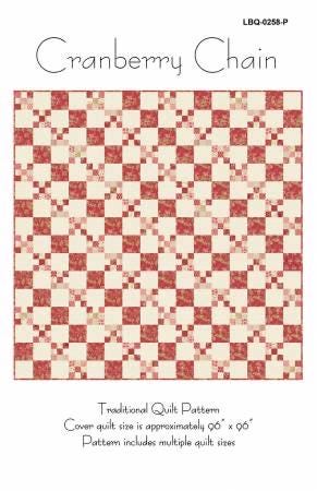 Laundry Basket Quilts Cranberry Chain Quilt Pattern - 3 Size Variations Per Pattern