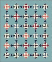 Meadow Mist Designs Checkers Quilt Pattern Finished Size: 64"x75"