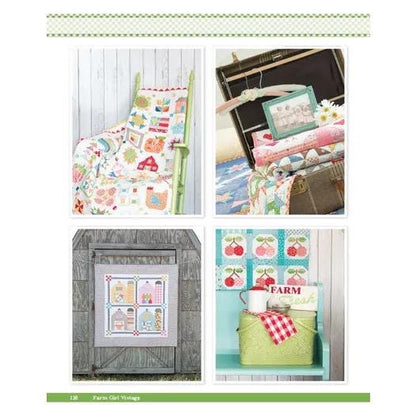 It's Sew Emma Farm Girl Vintage Pattern Book - 45 Different Blocks Per Book (Spiral Bound) ISE-906