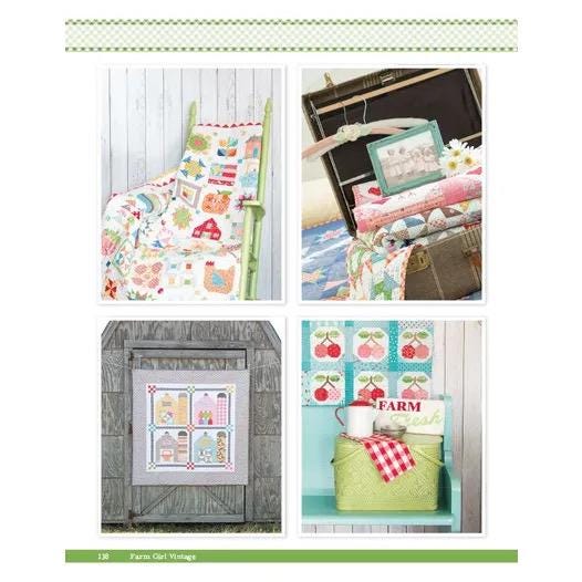 It's Sew Emma Farm Girl Vintage Pattern Book - 45 Different Blocks Per Book (Spiral Bound) ISE-906