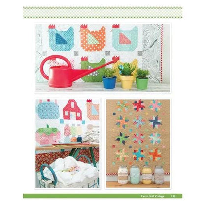 It's Sew Emma Farm Girl Vintage Pattern Book - 45 Different Blocks Per Book (Spiral Bound) ISE-906