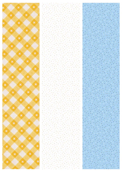 Pen + Paper Patterns Fresh as a Daisy Quilt Kit Featuring Poppie Cotton Fabrics Finished Size: 59.5"x63.5"